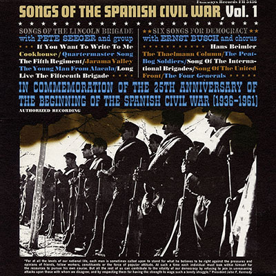 Songs of the Spanish Civil War, Vol. 1 Album Cover