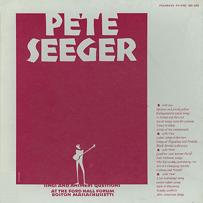 Pete Seeger Sings and Answers Questions Album Cover